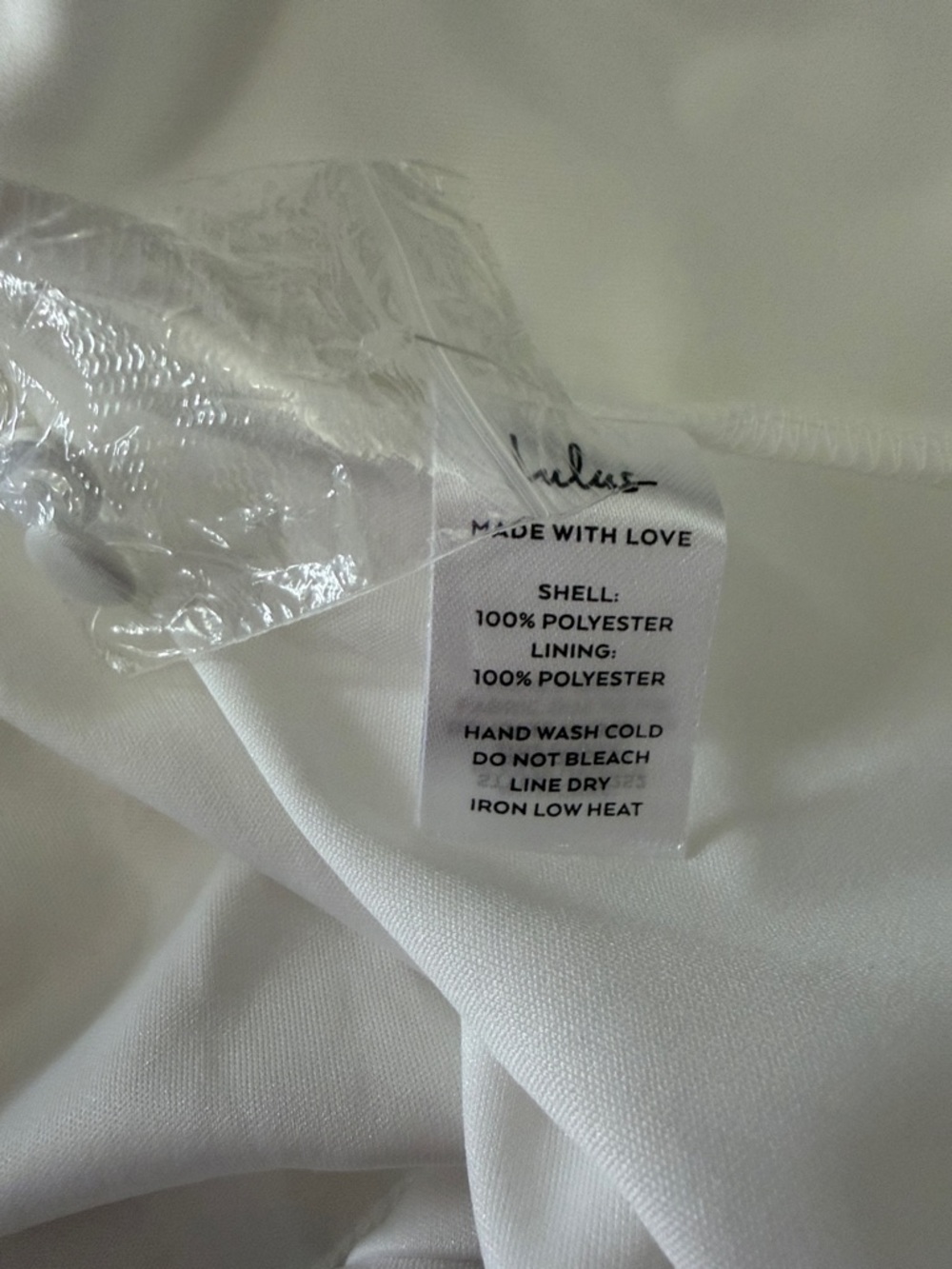 NWT Lulu's White Satin Cowl Open Back Button Details Wedding Dress Medium - Picture 10 of 10